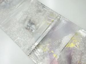 アンティーク　竹林の小径模様織出し袋帯（材料）